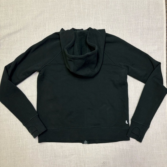 Lole Women’s Small Dark Green Zip Up Hooded Sweatshirt Forest Hoody Comfy Spring - Picture 10 of 11